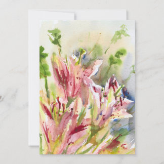 Cartão De Festividades Stargazer Lily card