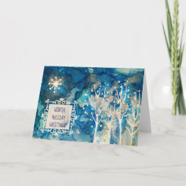 Cartão De Festividades Starlight Winter Saudações