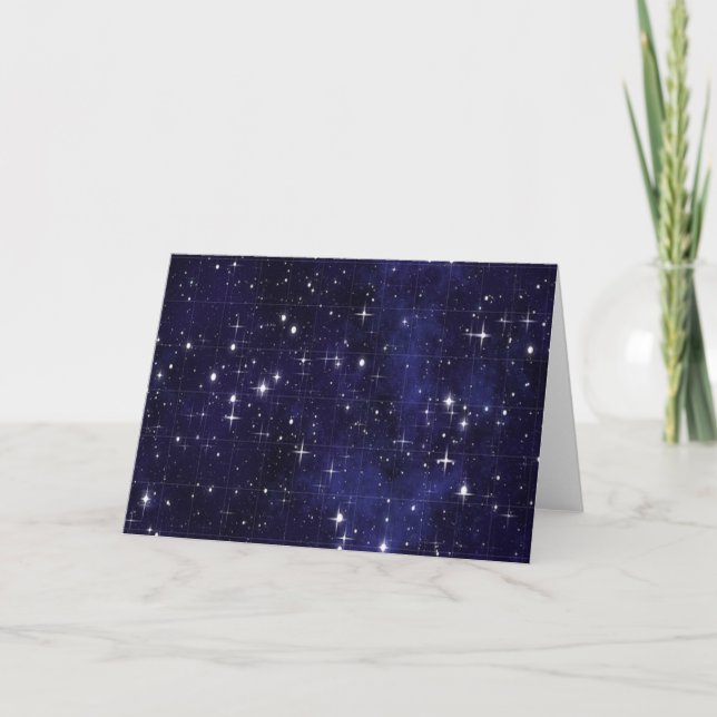 Cartão De Festividades Starry Night (Frente)