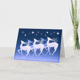 Cartão De Festividades Starry night reindeer