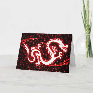 Cartão De Festividades starshine de dragão chinês feliz de novo ano