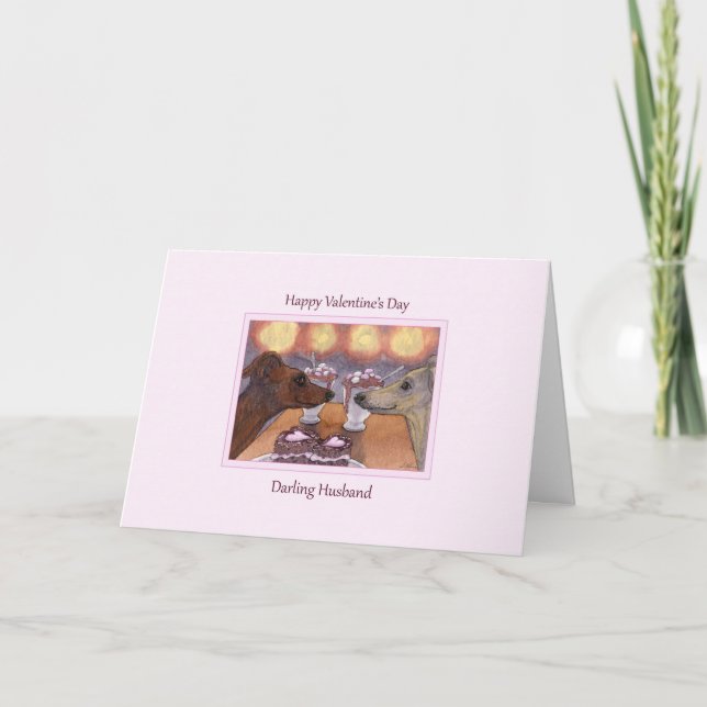 Cartão De Festividades Stay as sweet as you are, Greyhound Valentine card (Frente)