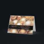 Cartão De Festividades Step Brother  Merry Christmas card<br><div class="desc">Christmas 'Tis the season to party and celebrate: Merry Christmas! Surprise your nearest and dearest, your friends, co-workers, neighbors or even your boss with a special card. Many different designs available: from a modern collage photography card, mixing ornaments and winter landscapes, a classic vintage christmas theme or a more modern...</div>