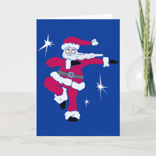 Cartão De Festividades Steppin Santa solo Solid