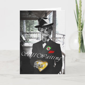 Cartão De Festividades Still Waiting w/Background Image