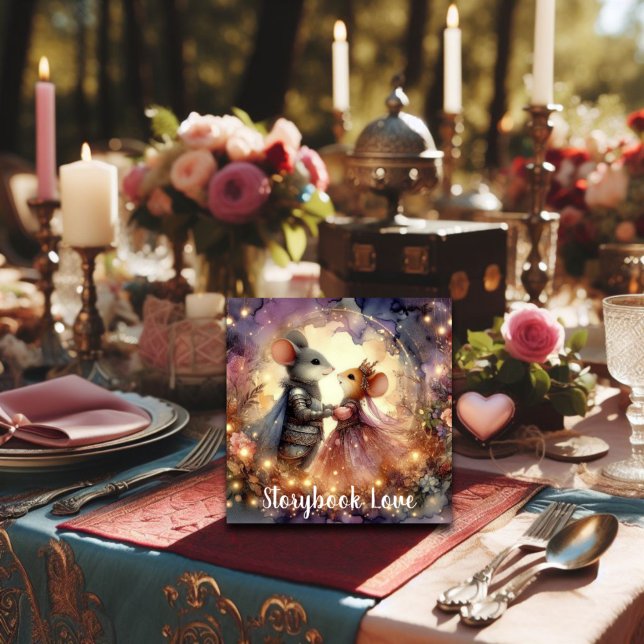 Cartão De Festividades Storybook Love Romany Fantasy Namorados (Criador carregado)