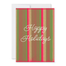 Striped Painting Happy Holidays