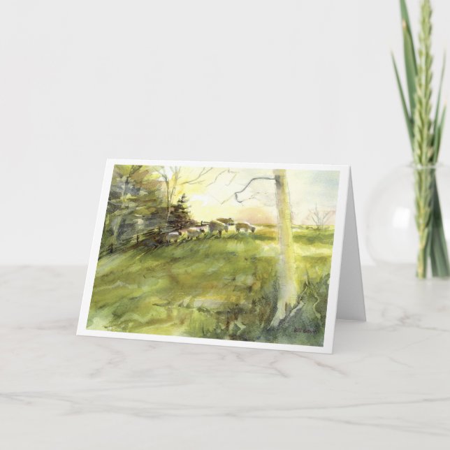 Cartão De Festividades Sturbridge Village Sheep (Frente)