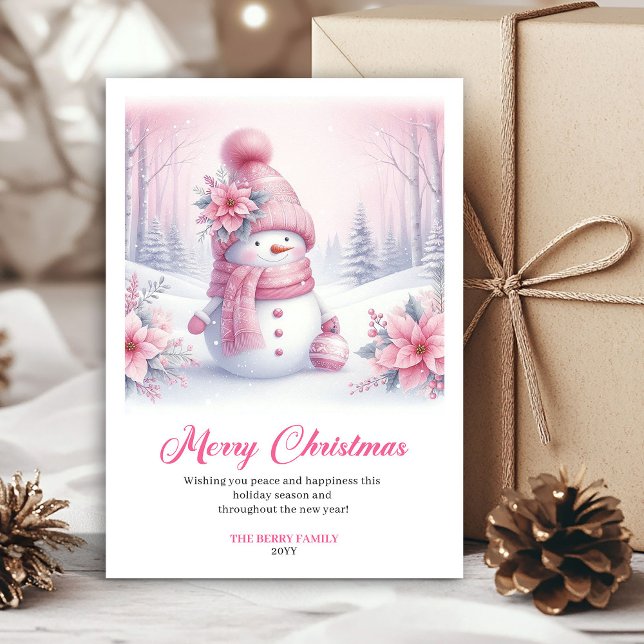 Cartão De Festividades Stylish Snowy Forest Kids Digital Christmas Cards (Stylish Snowy Forest Kids Digital Christmas Greeting Card

)