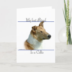 Cartão De Festividades Suave Collie Melhor Amigo 2