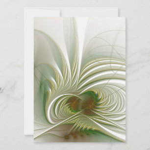 Cartão De Festividades Suave e ternura fantasia fractal flor