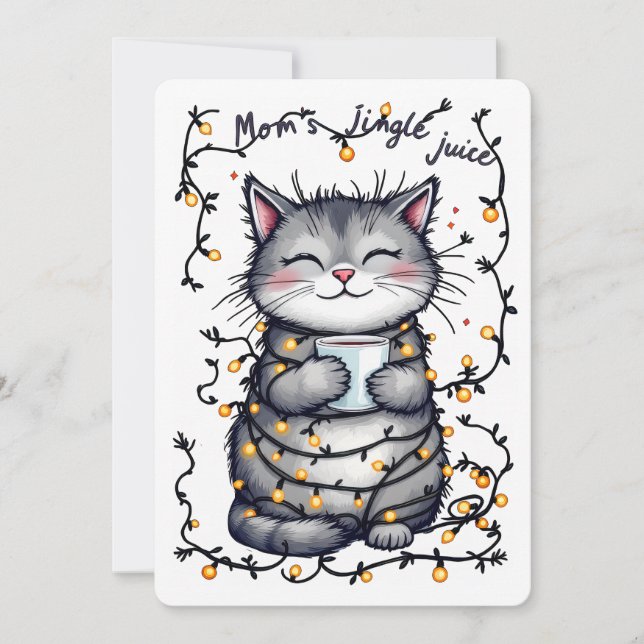 Cartão De Festividades Suco de Sino da Mamãe  (Frente)