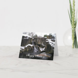 Cartão De Festividades Suecia de neve feliz nas festas