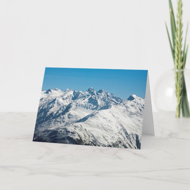 Cartão De Festividades Suiça Snow Davos (Frente)