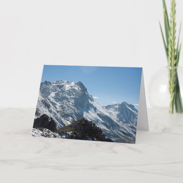 Cartão De Festividades Suiça Snow Davos (Frente)