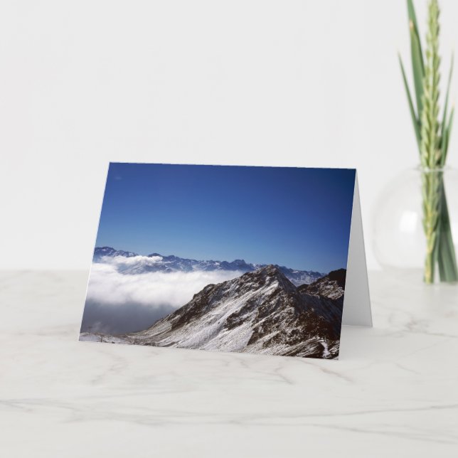 Cartão De Festividades Suiça Snow Davos (Frente)