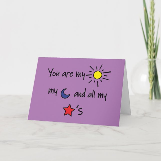 Cartão De Festividades Sun-Moon-and-Stars- (Frente)