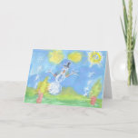 Cartão De Festividades Sunny Snowman - Customizable<br><div class="desc">Proceeds from the sale of this card benefit Maria Fareri Children’s Hospital at Westchester Medical Center,  one of the most unique and advanced children’s hospitals in the world.</div>