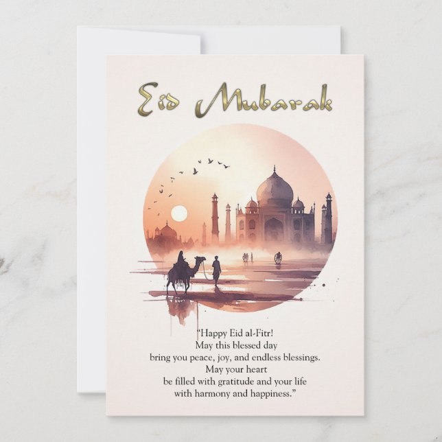 Cartão De Festividades Sunrise Journey to Peace (Frente)