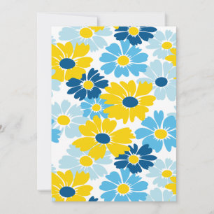 Cartão De Festividades Sunshine Blue Sky Daisy Blooming