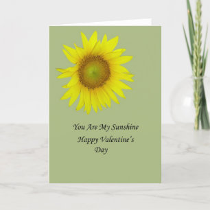 Cartão De Festividades Sunshine Sunflower Valentine's Day