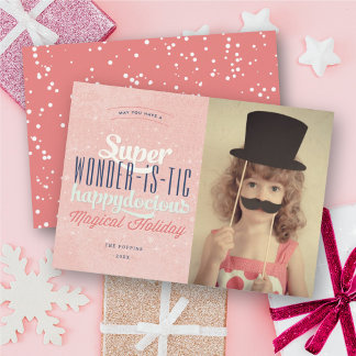 Cartão De Festividades Super Wonderistic Happydocious Joyful Fun Photo