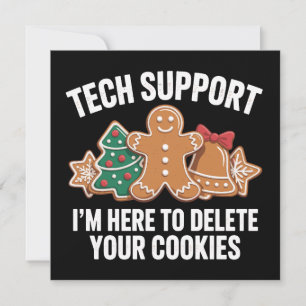 Cartão De Festividades Suporte Técnico Aqui Para Excluir Cookies Natal Xm