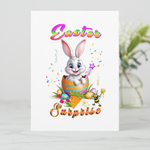 Cartão De Festividades Surpresa de Páscoa