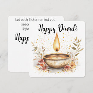 Cartão De Festividades Sussurros de chamas, Diwali