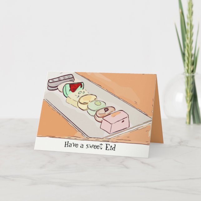 Cartão De Festividades Sweet Eid (Frente)