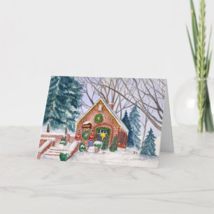 Cartão De Festividades Sweet Pierre's Chocolate Shop Christmas Card