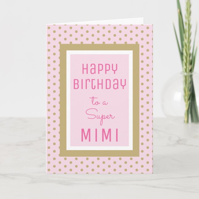Cartão De Festividades Sweet sentiments! Super Mimi Birthday card (Frente)