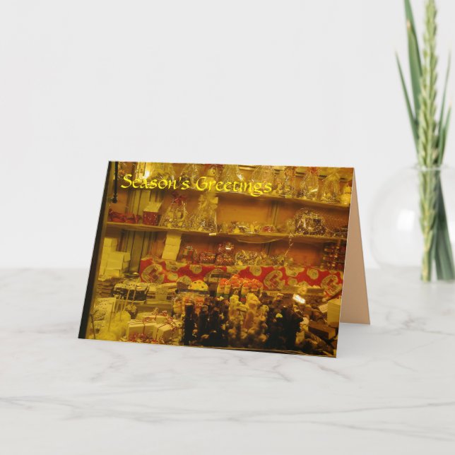 Cartão De Festividades Sweet Stall at German Christmas Market, Manchester (Frente)