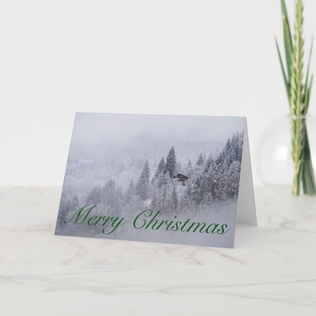 Cartão De Festividades Swiss Winter Merry Christmas Blank Card (Frente)