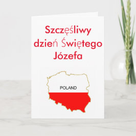 Cartão De Festividades Szczęśliwy dzień Świętego Józefa