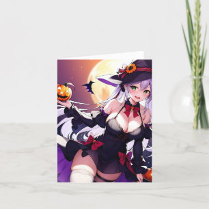 Cartão De Festividades T de Anime de Halloween