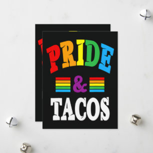 Cartão De Festividades Tacos Orgulho Lgbt Lgbtq Gay