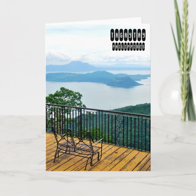 Cartão De Festividades Tagaytay (Frente)