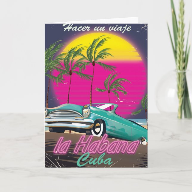 Cartão De Festividades Take a Trip to Cuba reto 1985 poster (Frente)