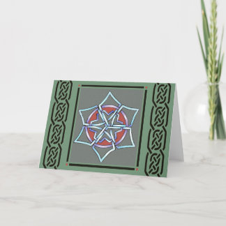 Cartão De Festividades talkingfox - celtic snowflake card