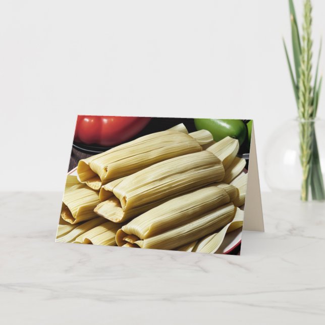 Cartão De Festividades tamales casadas (Frente)