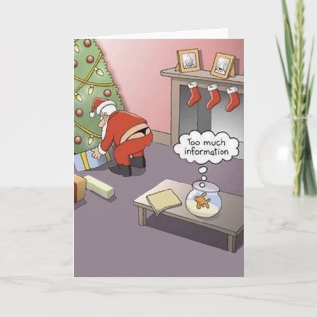 Cartão De Festividades Tanga do papai noel (Frente)