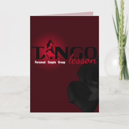 Cartão De Festividades Tango Lesson - Card Greeting, Note