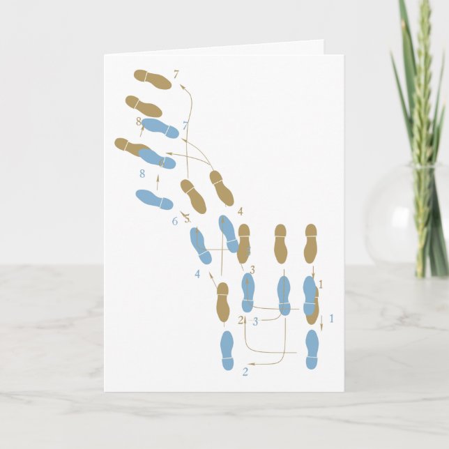 Cartão De Festividades Tango of Love Card (Two Men) (Frente)