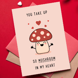 Cartão De Festividades Tanto Cogumelo No Meu Coração Dos Miúdos Sala De A