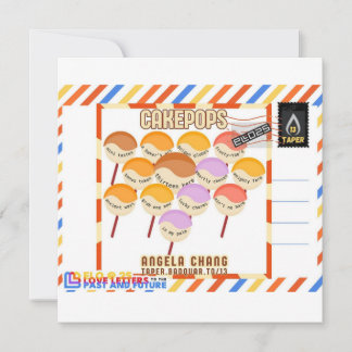 Cartão De Festividades Taper:CakePops Olá da ELO2025