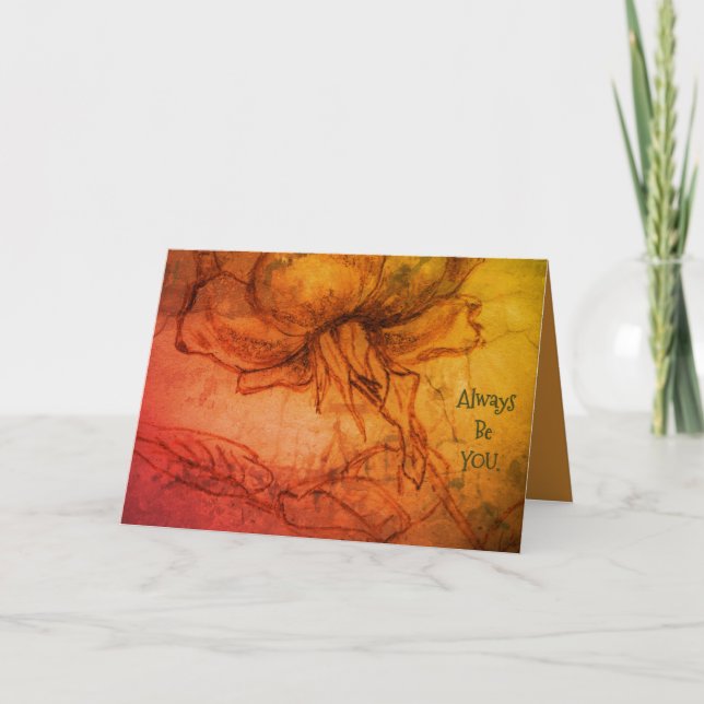 Cartão De Festividades *'T'arici Rose' design, (Frente)