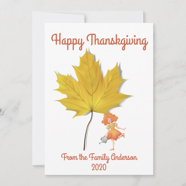 Cartão De Festividades Tarjeta de felicitacion de agradecimiento (Frente)