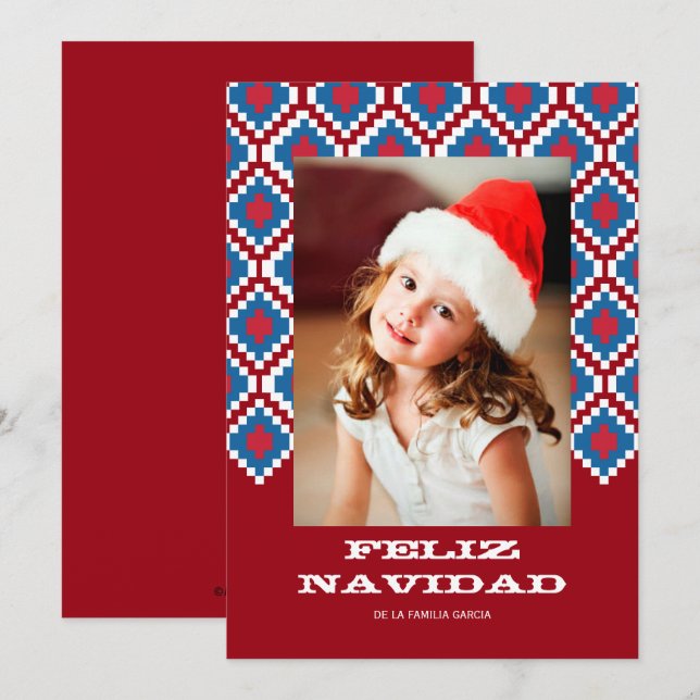 Cartão De Festividades Tarjeta de Navidad Colida 2 (Frente/Verso)