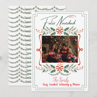 Cartão De Festividades Tarjeta Festiva Navidades de Botánico Mistletoe